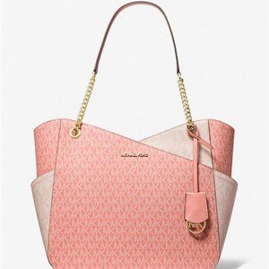 MICHAEL MICHAEL KORS - Jet Set Large Color-Block Logo Tote Bag